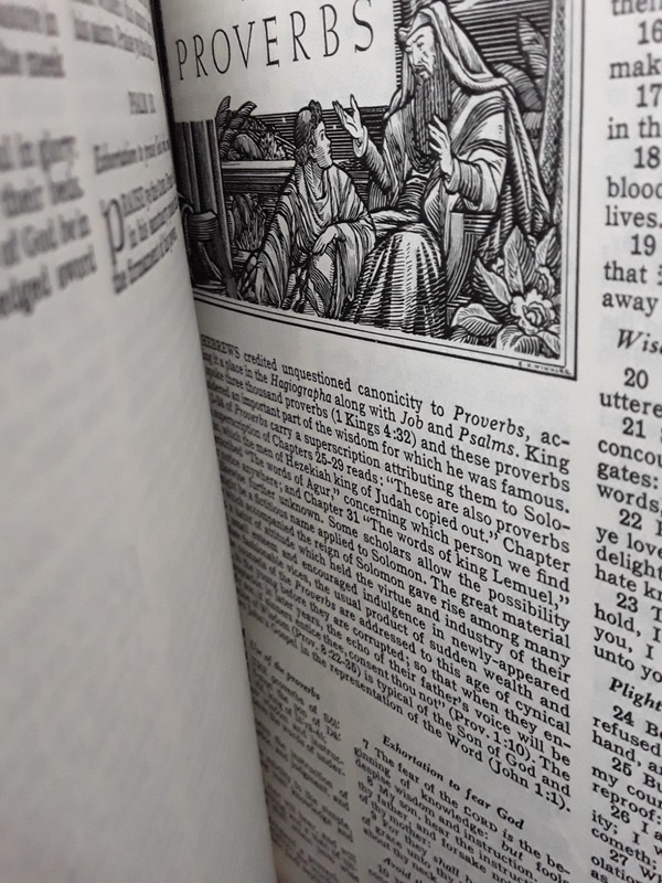 Holy Bible Family Reading Edition Consolidated Book Pub 1971 SC VG 260613 gallery