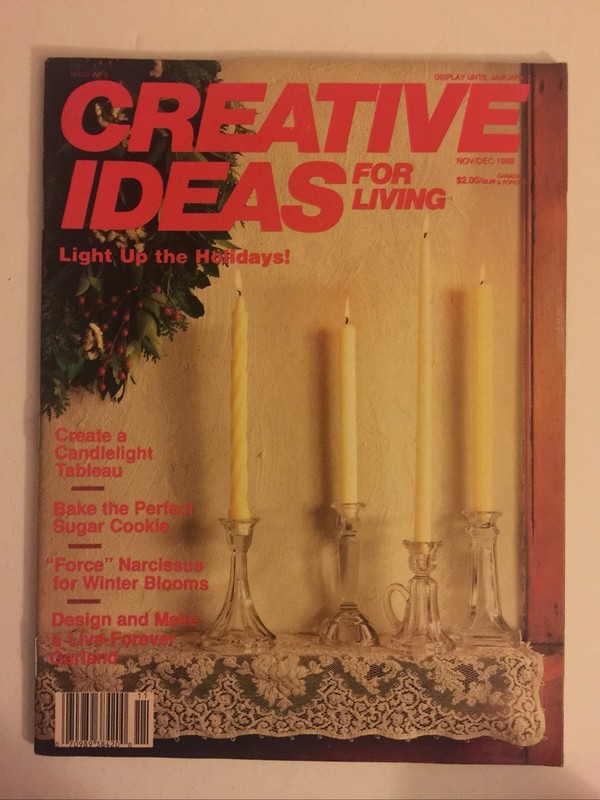 CREATIVE IDEAS FOR LIVING MAGAZINE NOV/DEC 1988 106 PAGES FREE SHIP