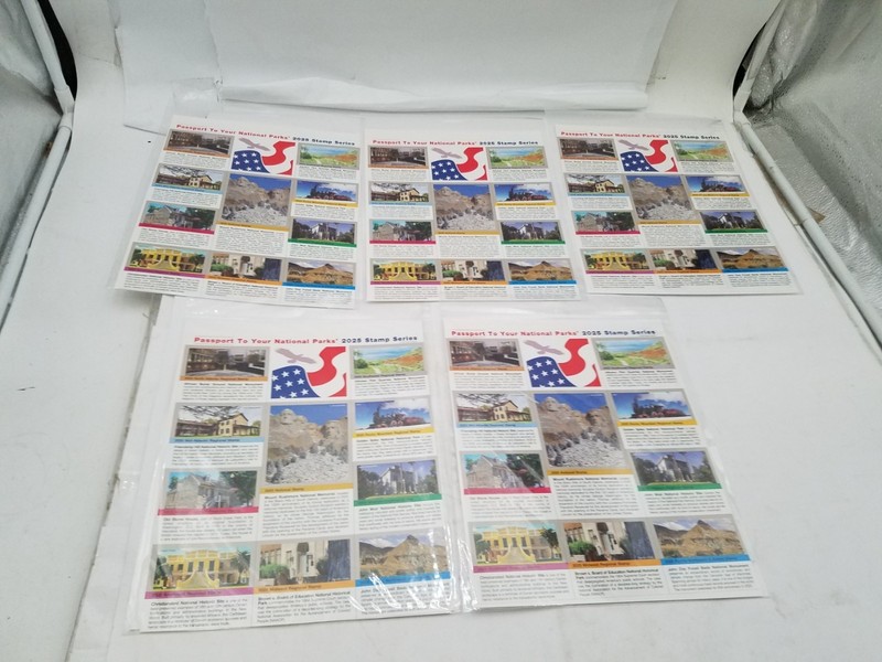 Lot of 5 -2025 Passport to Your National Parks Stamp Series-9159923920252
