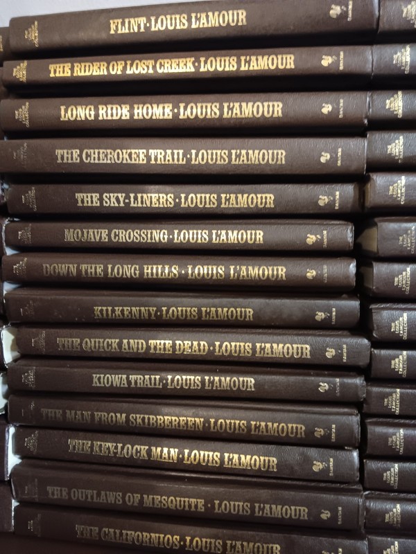 Louis L'Amour Bantam Hardcover Western Fiction Novel Lot, Various Titles gallery