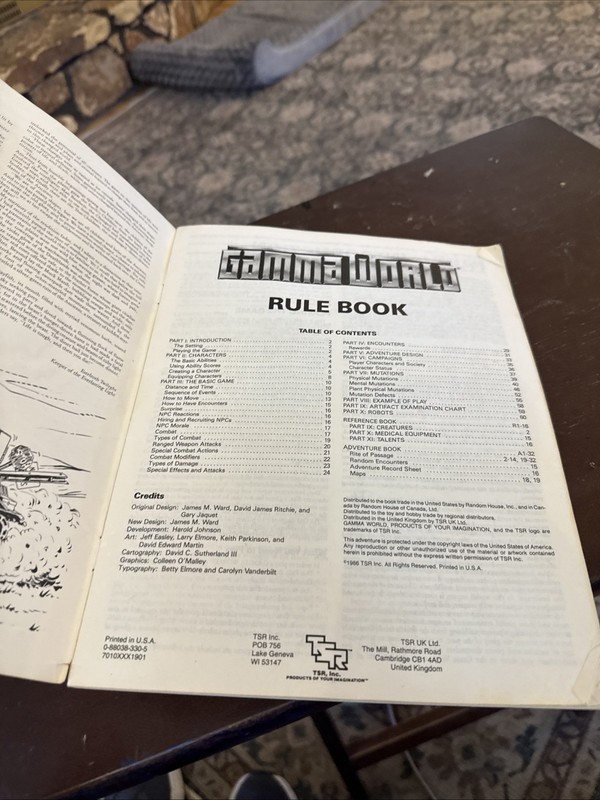 Gamma World - Science Fantasy Role Playing Game 3rd edition Rules 1986 Book gallery