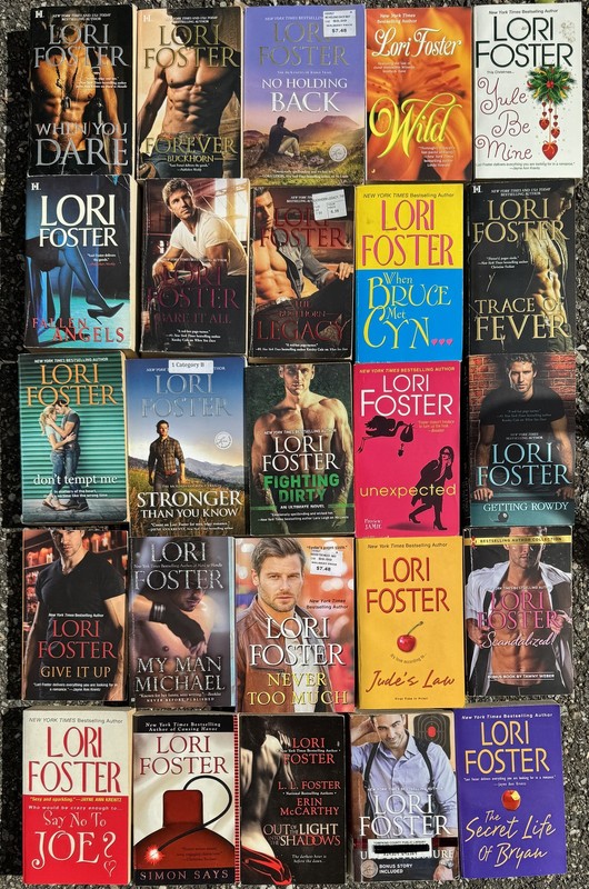 Lot 26 LORI FOSTER Romance Hot Racy Fighting Dirty Getting Rowdy