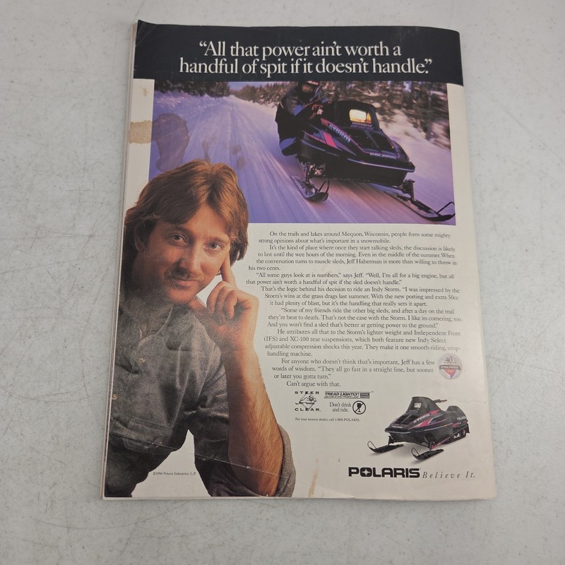 Snowmobilers Race & Rally Magazine Winter 1994 1995 Arctic Cat 580 ZR 800 ZRT gallery