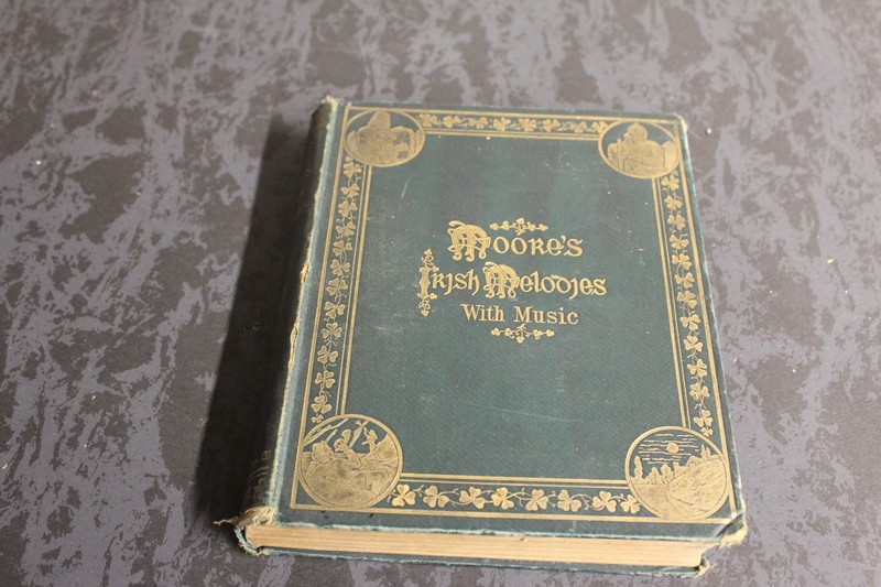 Moore’s Irish Melodies with music antique book
