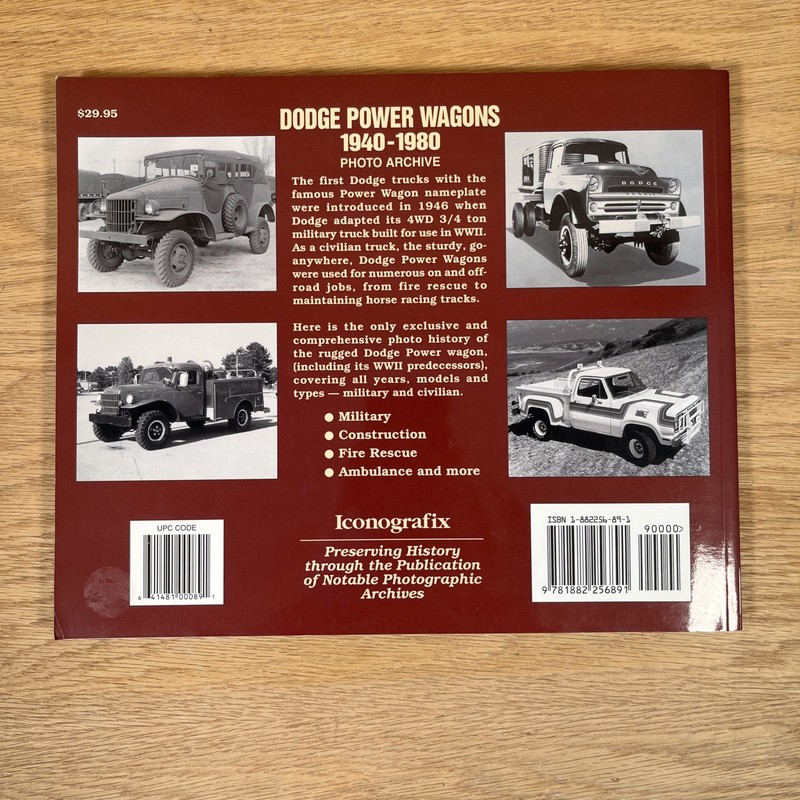 Dodge Power Wagons 1940-1980 Photo Archive Paperback Don Bunn gallery