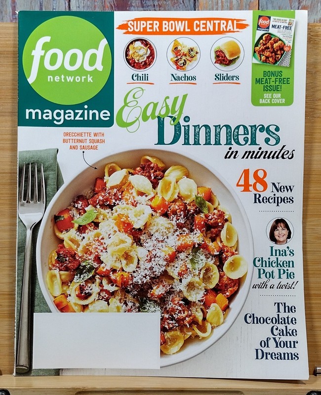 Food Network Magazine JAN/FEB 2022 Easy Dinners in Minutes 48 New Recipes