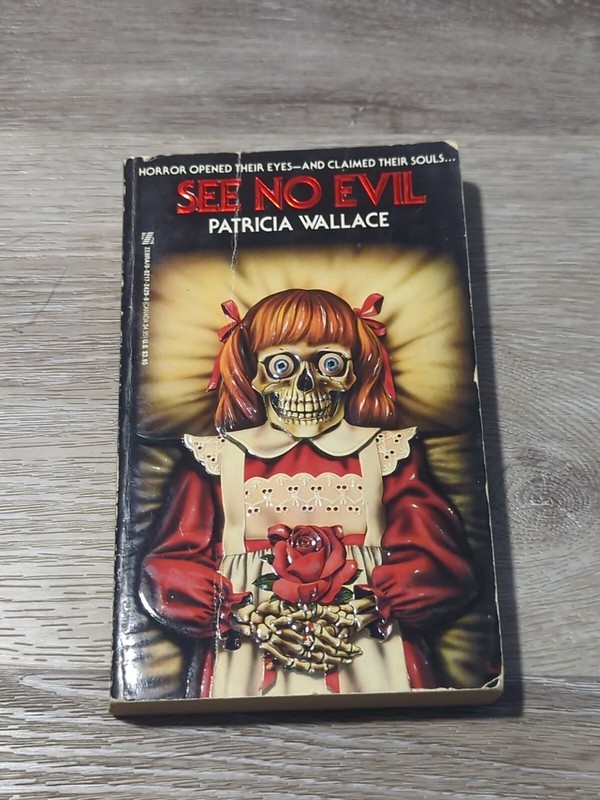 See No Evil by Patricia Wallace. 1988 Zebra Horror 1st print Paperback From Hell