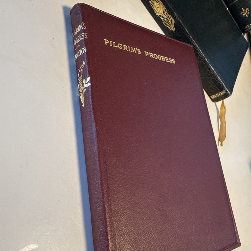 Pilgrim’s Progress Bunyan Thomas Nelson And Sons Red Leather- EUC gallery