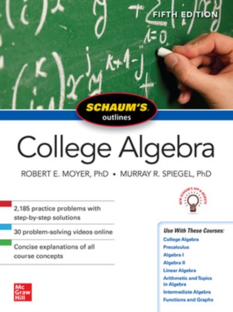SCHAUMS OUTLINE OF COLLEGE ALGEBRA FIFTH by Murray Spiegel Paperback Self Help
