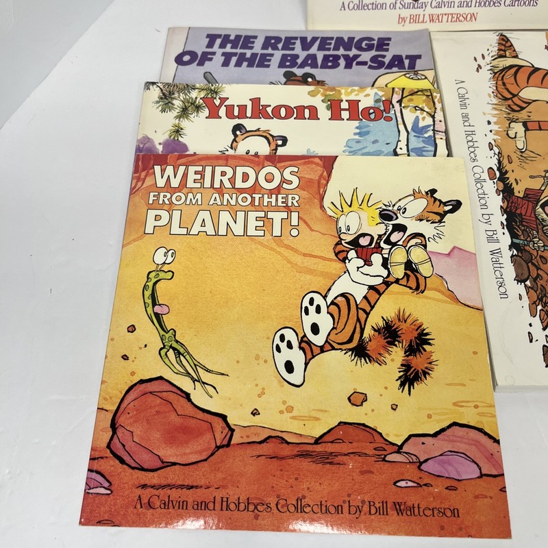 Vtg Calvin and Hobbes Collection Book Lot of 5 gallery