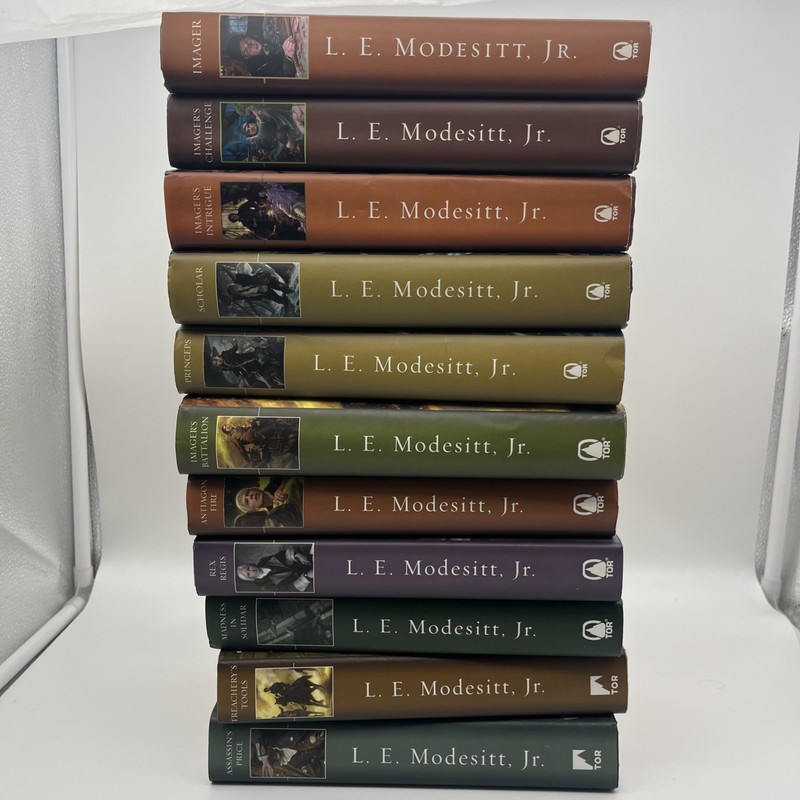 LE Modesitt Jr Imager Portfolio #1-11 HC Lot First Editions TOR Fantasy