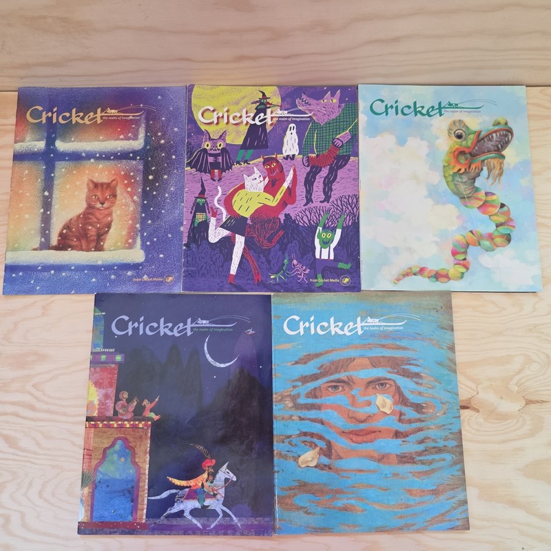 Lot of 5 Cricket The Magazine for Children 2016 Jan, Feb, Apr, Oct, Nov