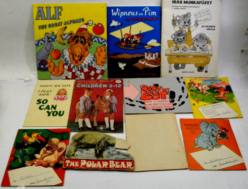 Lot of 11 Vintage and antique Children’s Books Books 1910-1987