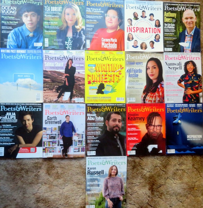 POETS AND WRITERS Magazine – Sixteen (16) ssues from 2019-2025 – Lot #2