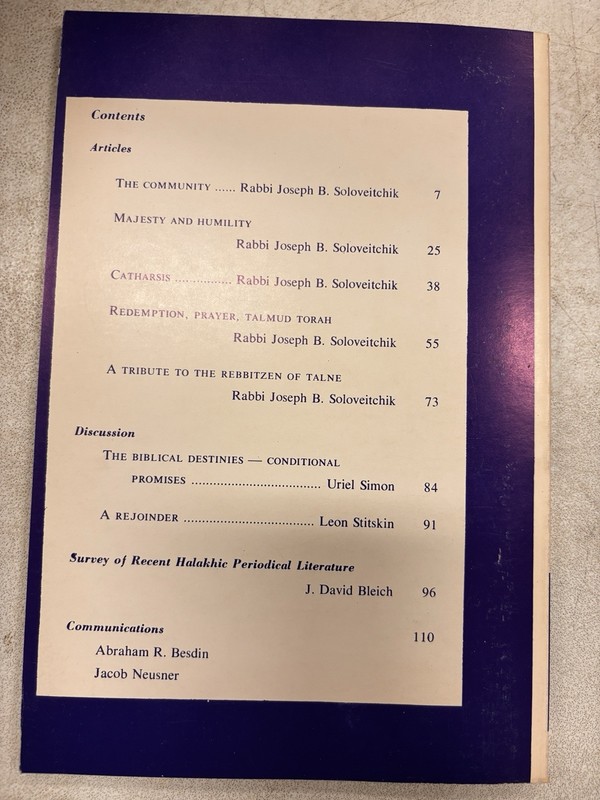 Special Rabbi Soloveitchik Edition | Tradition Journal Vol. 17 No. 2 Spring 1978 gallery