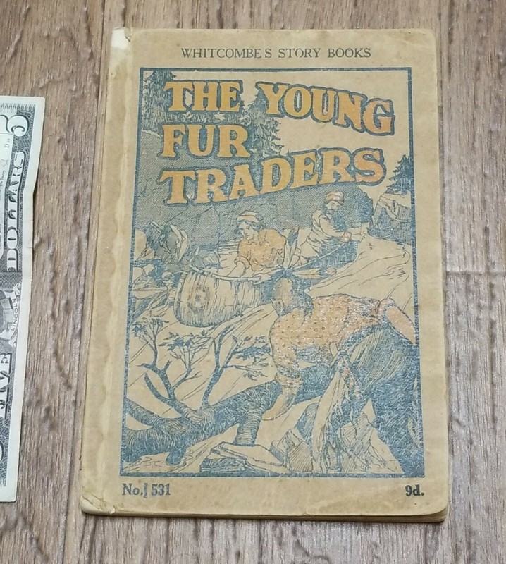 Vtg THE YOUNG FUR TRADERS Whitcombe’s Story Books & Tombs paperback book No 531