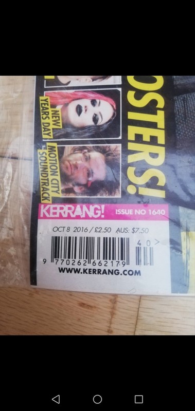 Kerrang! Magazines Featuring Green Day * 5 - New + Sealed - from 2016-17 gallery