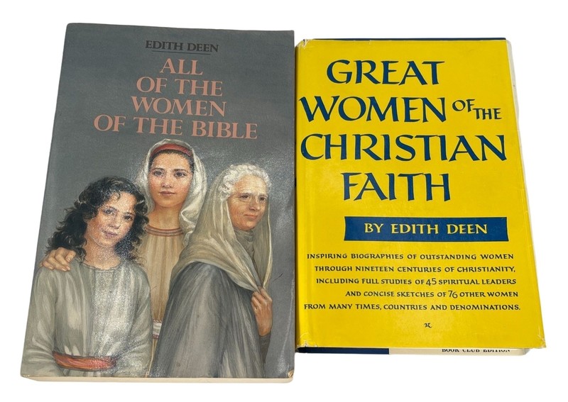 VTG Edith Deen 2 Book Set Women of the Bible Christian Faith Books Christianity