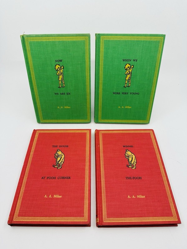 A A Milne Winnie The Pooh 4 Book Lot HC DJ Ernest H Shepard 1961 Set Illustrated gallery