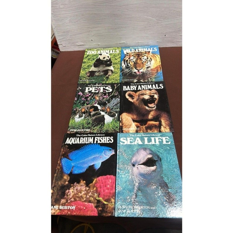 Set o 6 The Color Nature LibraryHardback books Children Books