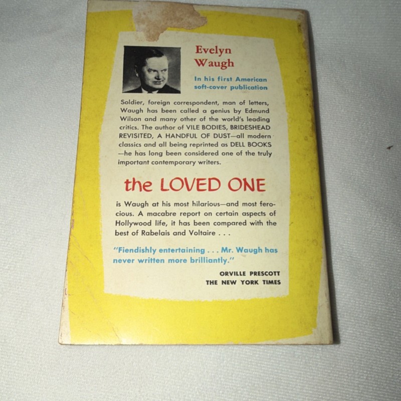 The Loved One by Evelyn Waugh Dell Publishing 1957 Vintage Paperback Satire gallery
