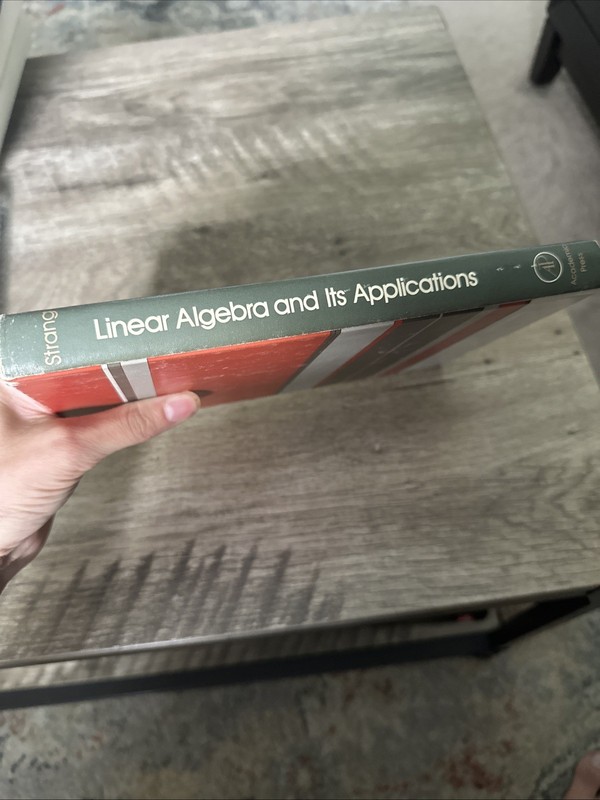 Linear Algebra and It’s Applications By Gilbert Strang (HC, 1976) gallery