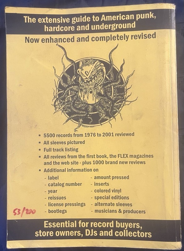 Flex! US Hardcore Discography Book #2 Punk Rock Vinyl 5,500 Records #53/200 gallery