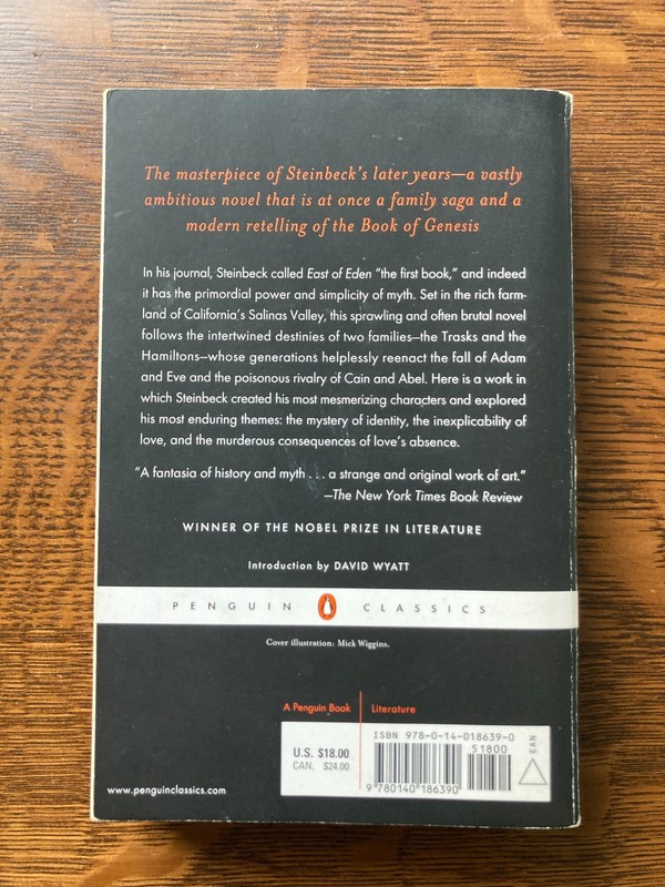 East of Eden by John Steinbeck, Penguin Classics Trade Paperback, Like New gallery
