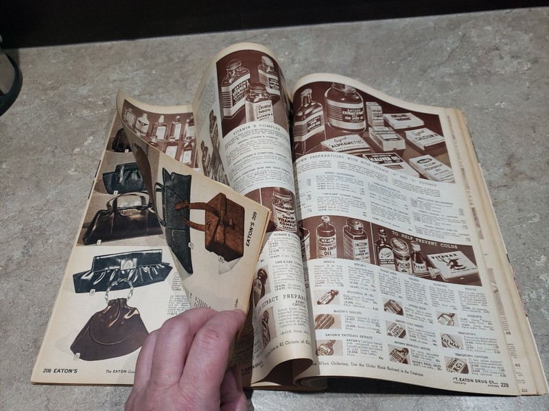 vtg advertising eaton's store Canada big catalog spring/summer 341 pages 1945 gallery