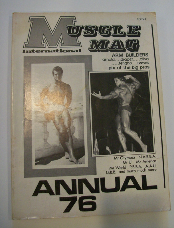 1976 Muscle Mag Annual 76 Bodybuilding Mag Arnold Schwarzenegger Steve Reeves