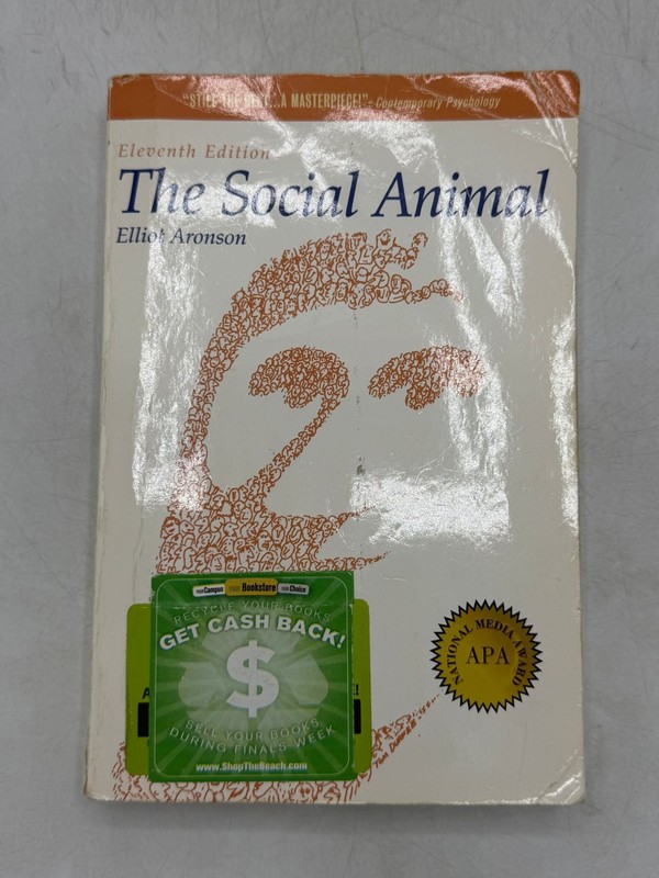 The Social Animal Elliot Aronson 2012 Eleventh Edition Social Psychology Worth