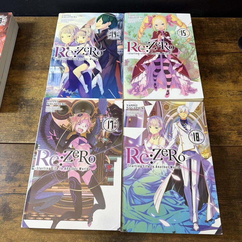 Lot of 14 Re:Zero Starting Life in Another World Books 1, 6-7, 10-15, 17-20 EX 5 gallery