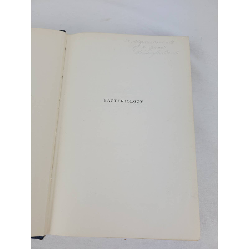 Bacteriology Estelle and Robert Earle Buchanan 1940s Book Textbook Vintage gallery