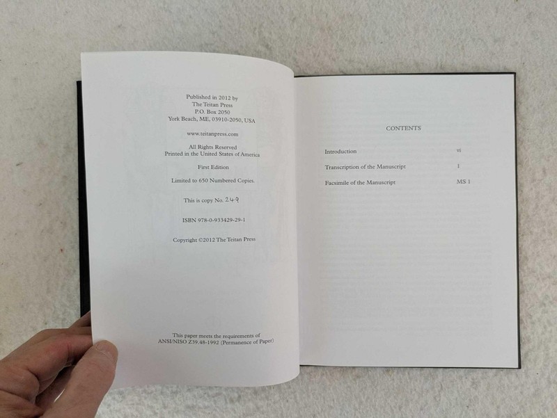 Frederick Hockley CLAVIS ARCANA MAGICA 2012 Teitan Press, ME First Edition gallery