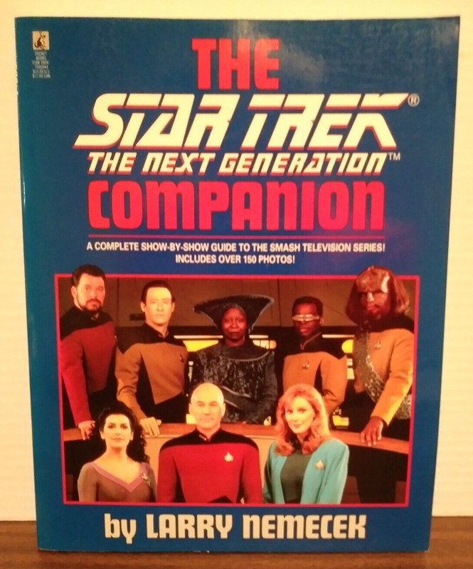 The STAR TREK THE NEXT GENERATION COMPANION (1992 paperback) Nemecek Very Good