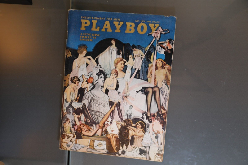 Playboy Magazine Vol 19 #7 July 1972 A Revealing History of Lingerie