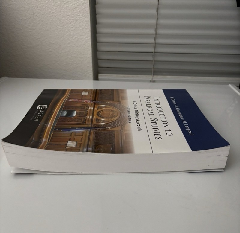 Aspen Paralegal Ser.: Introduction to Paralegal Studies Seventh Edition Textbook gallery