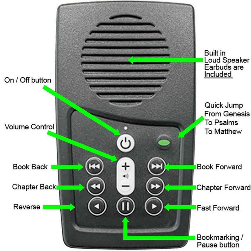 NKJV Bible Audiobook player, read by Cliff Barrows, Billy Grahams Music director gallery