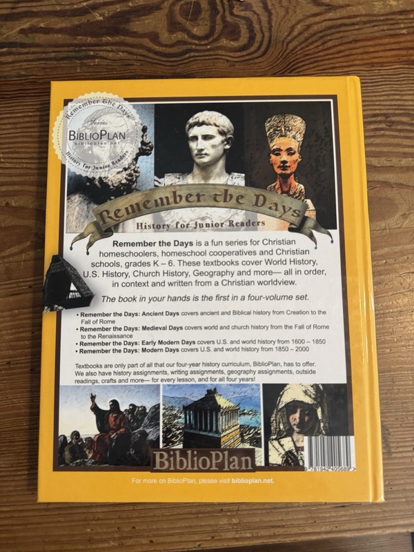 Biblio Plan Companion, Year One: A Text for Ancient History student/teacher gallery
