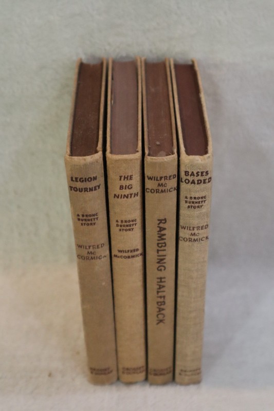 lot of 4 Bronc Burnett stories Wilfred McCormick hc Bases Loaded The Big Ninth