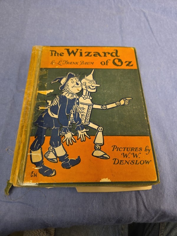 1903 The Wizard Of Oz, Hard Cover Book By L Frank Baum, Pictures by WW Denslow