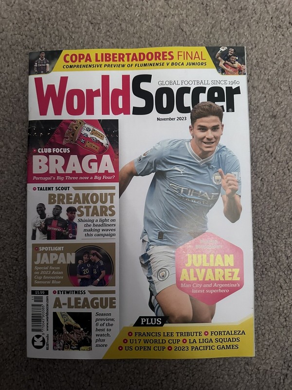 World Soccer UK Magazine November 2023 23 Julian Alvarez