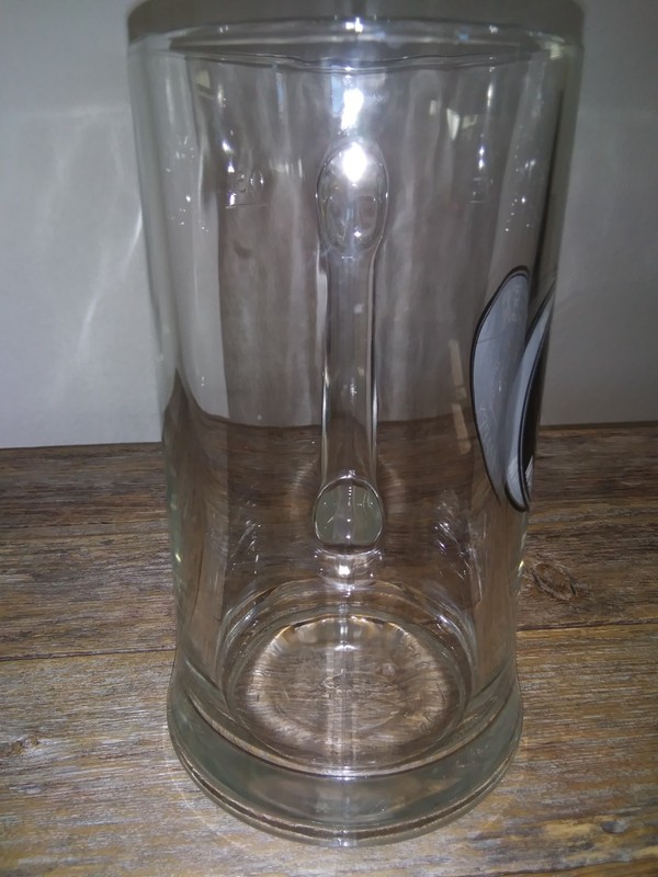BEER Makes Me Happy Glass Mug with Handle - Thick & Heavy & Made in Italy - 16oz gallery