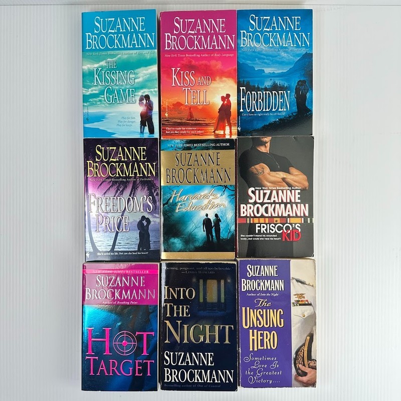 9x Suzanne Brockmann Romance Paperback Novels Books