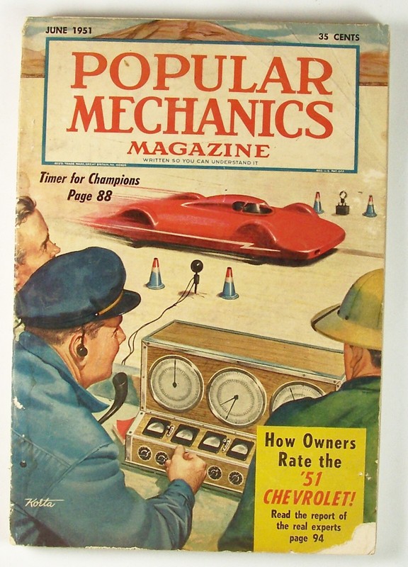 Popular Mechanics – June 1951 – Timer For Champions & ’51 Chevrolet – 280 pages