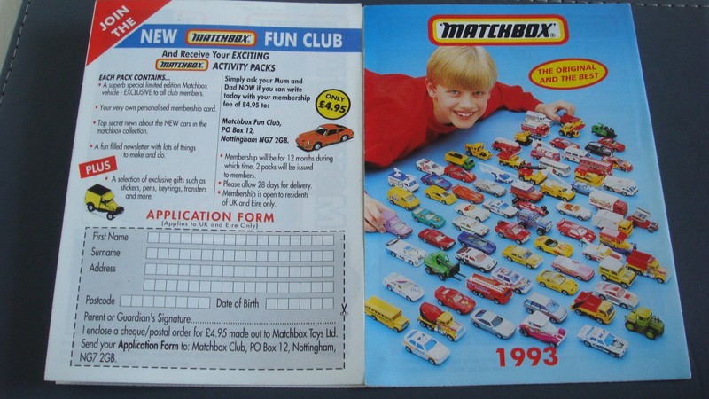 CARS, MATCHBOX CATALOGUE 1993 – 16 PAGES OF COLLECTABLE VEHICLES