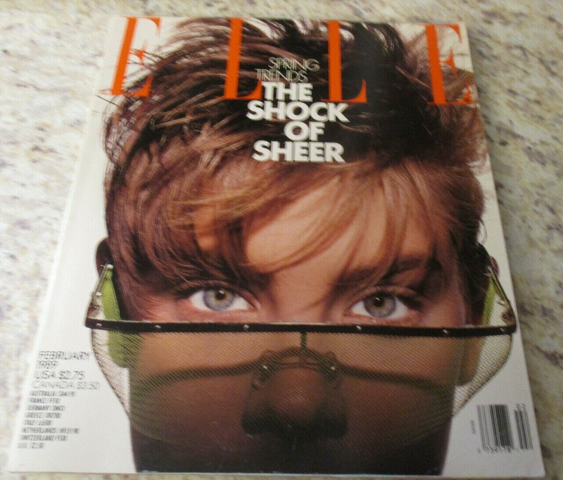 ELLE MAGAZINE NO. 42 FEBRUARY 1989 SOFIA GOTH on COVER 264 pages low media USA