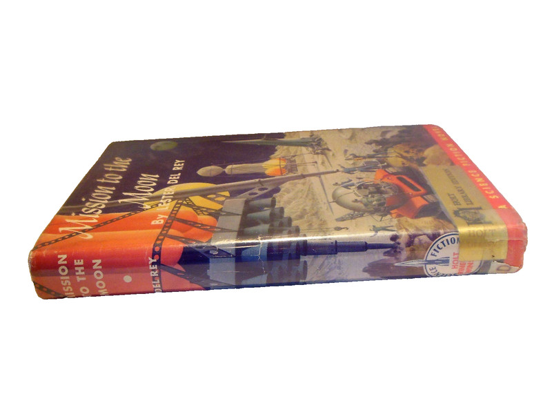 MISSION TO THE MOON Lester Del Rey 1967 Alex Schomburg HBDJ Science Fiction ExLb gallery