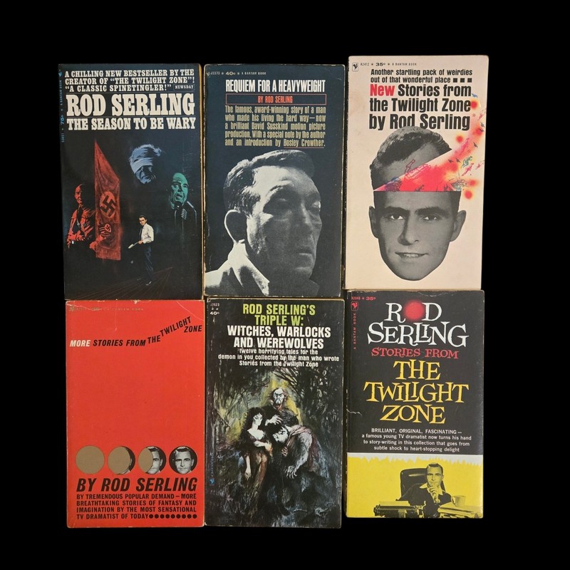 Vintage 1960s Twilight Zone Paperback Lot | Rod Serling 6 Book Lot