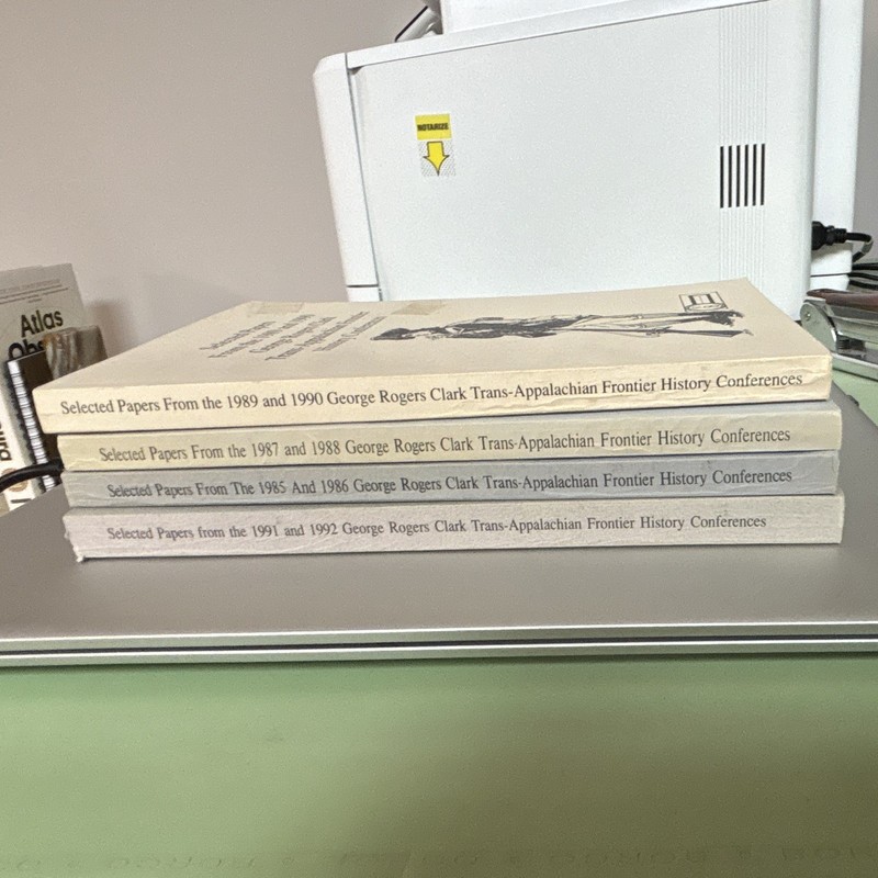 George Rogers Clark Trans-Appalachian Frontier History Papers 1985-1992 4 Vol